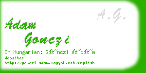 adam gonczi business card